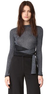 Пуловер с длинными рукавами и металлизированными завязками 3.1 Phillip Lim