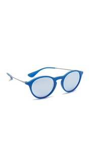 Солнцезащитные очки Rubber в округлой оправе Ray Ban