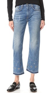 Винтажные укороченные джинсы Rag & Bone/Jean