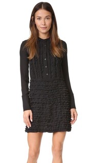 Платье с заниженной талией и оборками Cynthia Rowley