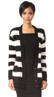 The V Neck Cable Cardigan Current/Elliott