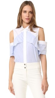 Ruffle Shoulder Blouse J. Mendel