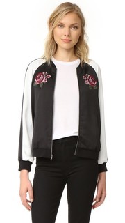 Daffodil Satin Embroidered Bomber Cupcakes and Cashmere