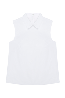 Хлопковая блузка Jil Sander Navy