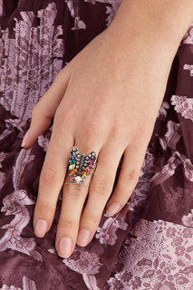 Кольцо с кристаллами Bug Anton Heunis