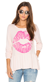 Fiora ruffle pink lip tee - Lauren Moshi