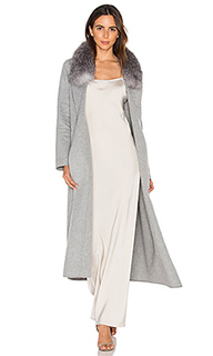 Daphne coat with silver fox fur trim - Soia &amp; Kyo