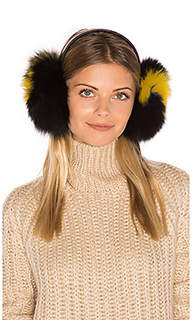 Janine artic fox fur ear muff - Eugenia Kim