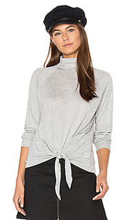 Front tie turtleneck top - Lanston