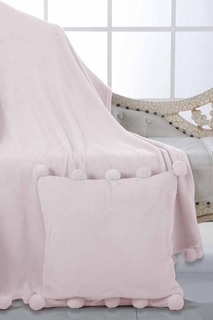 Плед с бубонами 220х230 Sofi De Marko