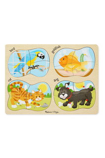 Паззл "Домашние животные" 4в1 Melissa &amp; Doug