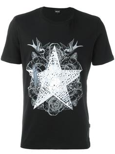 футболка с принтом звезды Just Cavalli