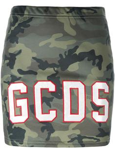 мини-юбка с логотипом Gcds