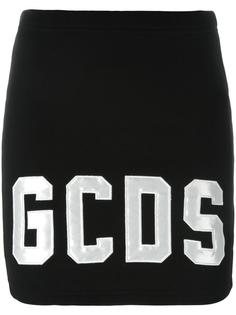 мини-юбка с логотипом Gcds
