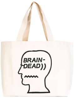сумка-тоут с принтом-логотипом Brain Dead