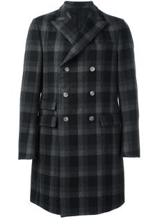 checked double breasted coat Ermenegildo Zegna