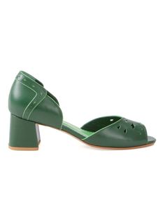 chunky heel pumps Sarah Chofakian