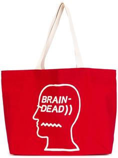 сумка-тоут с принтом-логотипом Brain Dead
