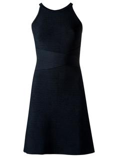 round neck knit dress Egrey