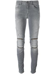 джинсы скинни с молниями Just Cavalli