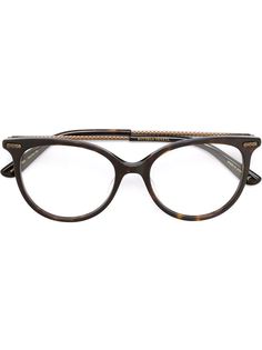 оптические очки в круглой оправе Bottega Veneta Eyewear