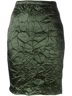 юбка с мятым эффектом  Nina Ricci