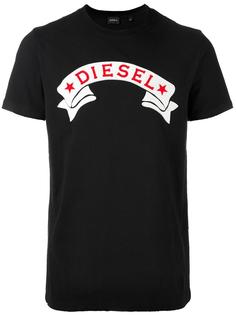 футболка с аппликацией логотипа Diesel