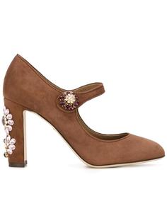 туфли с декорированным каблуком Dolce &amp; Gabbana