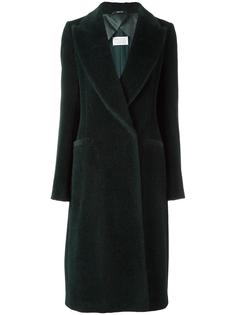 фактурное длинное пальто Maison Margiela