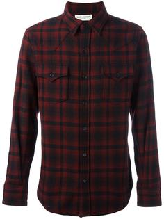 рубашка в клетку  Saint Laurent