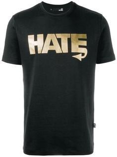 футболка с принтом 'Hate' Love Moschino