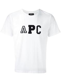 logo print T-shirt A.P.C.