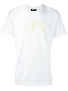 logo print T-shirt A.P.C.