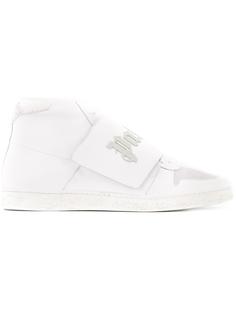logo strap hi-top sneakers Palm Angels