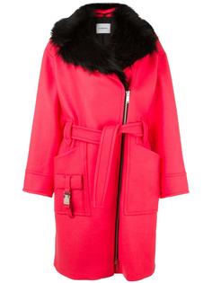 dislocated zip belted coat Iceberg