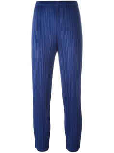 укороченные брюки кроя слим Pleats Please By Issey Miyake