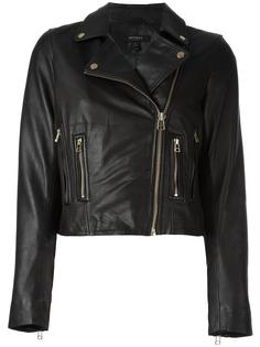cropped leather jacket Muubaa