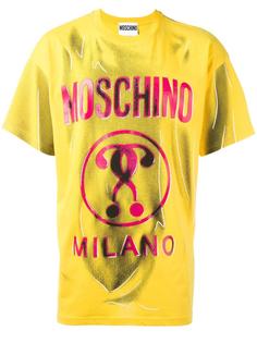 футболка с эффектом "тромплей" Moschino