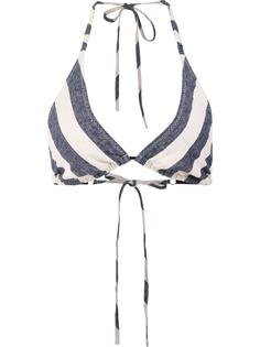 'Nadege' striped triangle bikini top Malia Mills