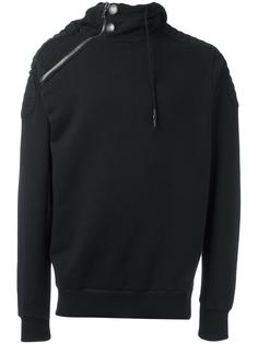 толстовка с асимметричной молнией Pierre Balmain