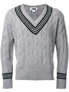 cable knit v-neck jumper H Beauty&amp;Youth