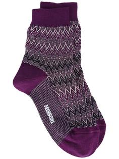 носки с зигзагообразным узором Missoni