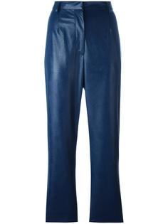 брюки с эффектом кожи Mm6 Maison Margiela