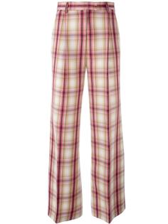 plaid straight trousers MSGM