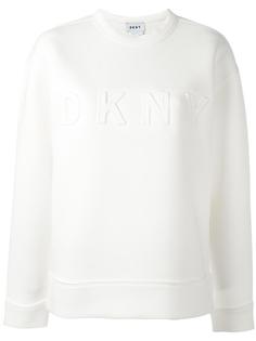 embossed logo sweatshirt DKNY