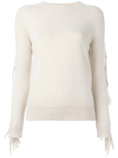 джемпер с бахромой на рукавах Mm6 Maison Margiela