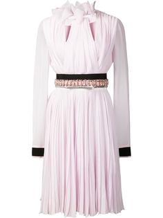 embellished waist pleated dress Giambattista Valli