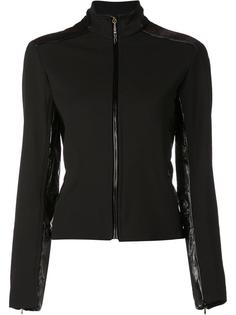 trimmed zip-up jacket Nina Ricci