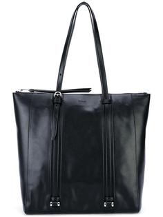 ribbed detailing shopping bag Bally