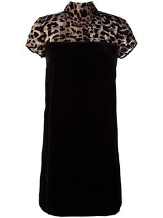 платье с леопардовым принтом Borbonese